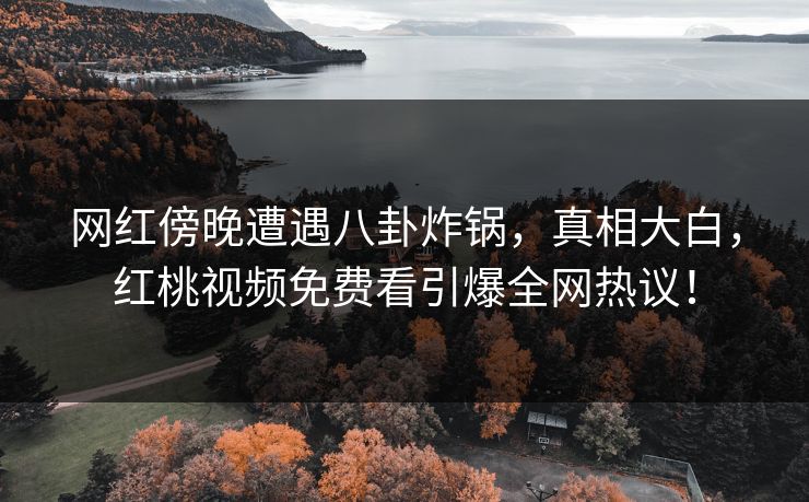 网红傍晚遭遇八卦炸锅，真相大白，红桃视频免费看引爆全网热议！